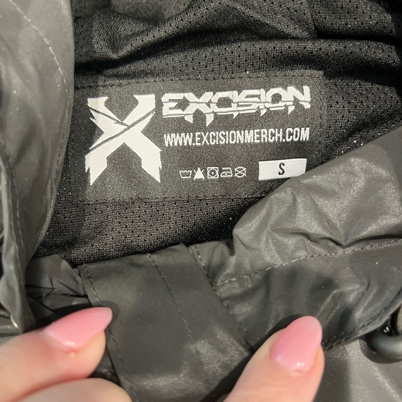 SOLD- NWT- Excision Black Reflective Tech Jacket Size Small- unisex- LAST ONE - Picture 8 of 12